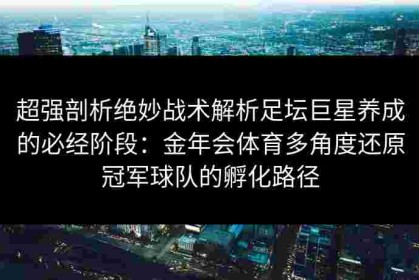 超强剖析绝妙战术解析足坛巨星养成的必经阶段：金年会体育多角度还原冠军球队的孵化路径