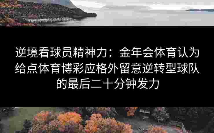 逆境看球员精神力：金年会体育认为给点体育博彩应格外留意逆转型球队的最后二十分钟发力